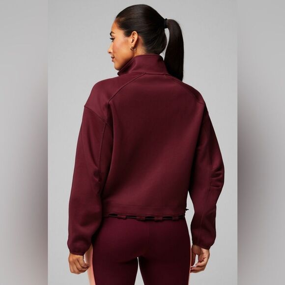 Fabletics Barrier Scuba Oversized Pullover 1/2 Zip Size XL - Picture 2 of 13